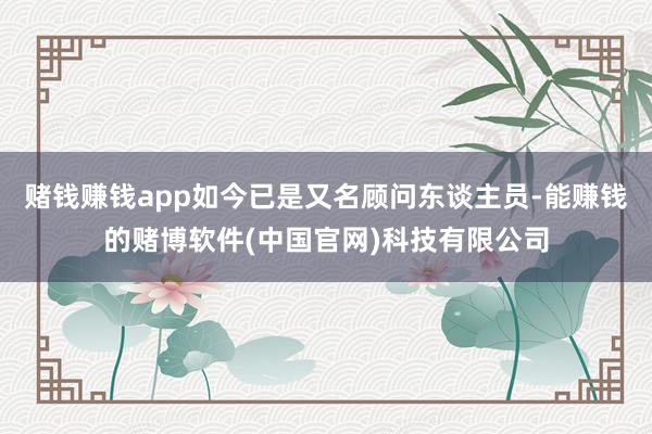 赌钱赚钱app如今已是又名顾问东谈主员-能赚钱的赌博软件(中国官网)科技有限公司