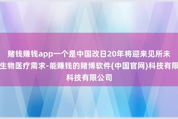 赌钱赚钱app一个是中国改日20年将迎来见所未见的生物医疗需