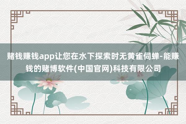 赌钱赚钱app让您在水下探索时无黄雀伺蝉-能赚钱的赌博软件(中国官网)科技有限公司