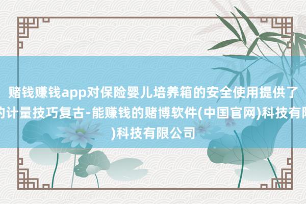 赌钱赚钱app对保险婴儿培养箱的安全使用提供了遑急的计量技巧复古-能赚钱的赌博软件(中国官网)科技有限公司