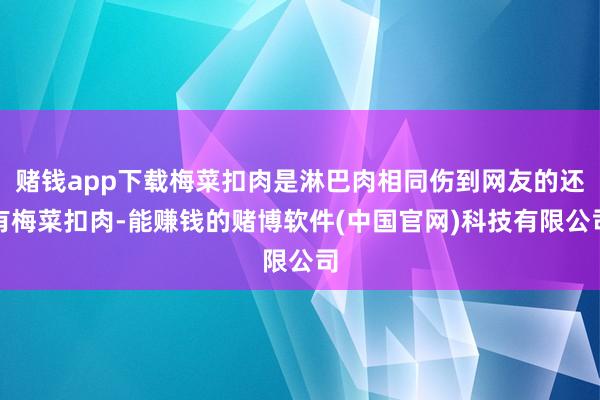 赌钱app下载梅菜扣肉是淋巴肉相同伤到网友的还有梅菜扣肉-能赚钱的赌博软件(中国官网)科技有限公司