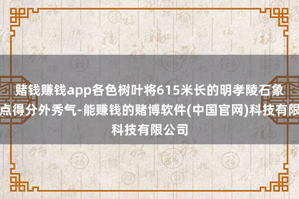 赌钱赚钱app各色树叶将615米长的明孝陵石象路装点得分外秀气-能赚钱的赌博软件(中国官网)科技有限公司