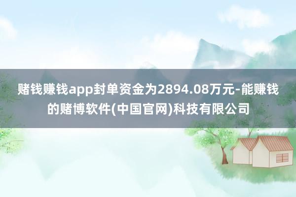 赌钱赚钱app封单资金为2894.08万元-能赚钱的赌博软件(中国官网)科技有限公司